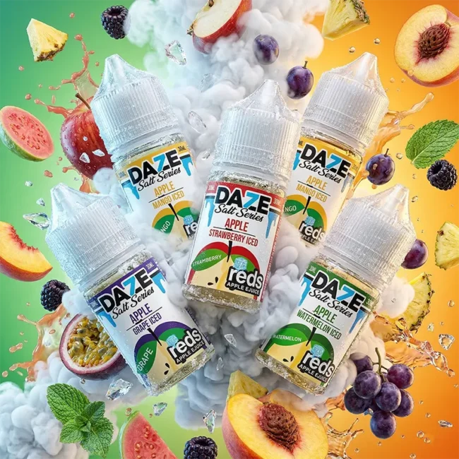 自拍星期天煙油 7 Daze 商品圖 自拍星期天煙油 7 Daze 商品圖,呈現蘋果冰沙與熱帶水果冰感調性