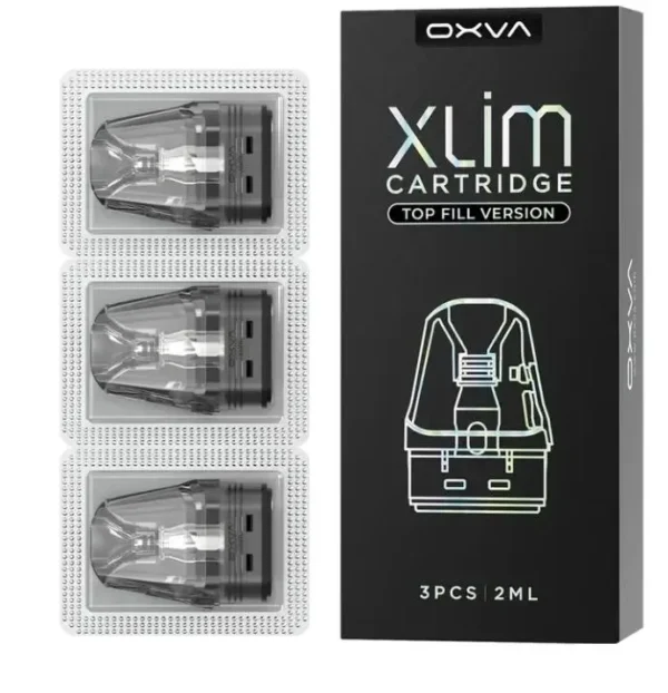 正版 OXVA 小蠻牛空煙彈 XLIM V3 升級版，清晰展示內部高效能網格線圈結構、有機棉與防漏頂部填充設計，2ml 容量 MTL 耗材