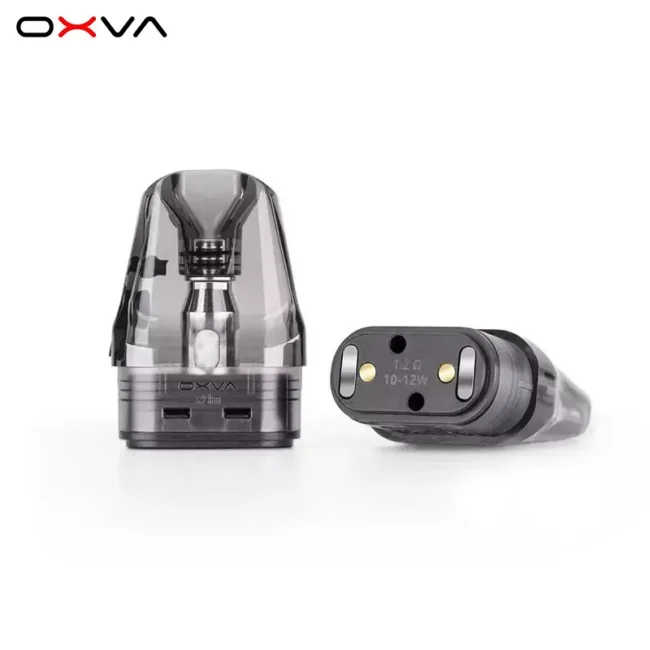 正版 OXVA XLIM V3 升級版小蠻牛空煙彈特寫，展示 2ml 頂部注油防漏設計與底部 1.2Ω 阻值雷雕，原廠替換空倉